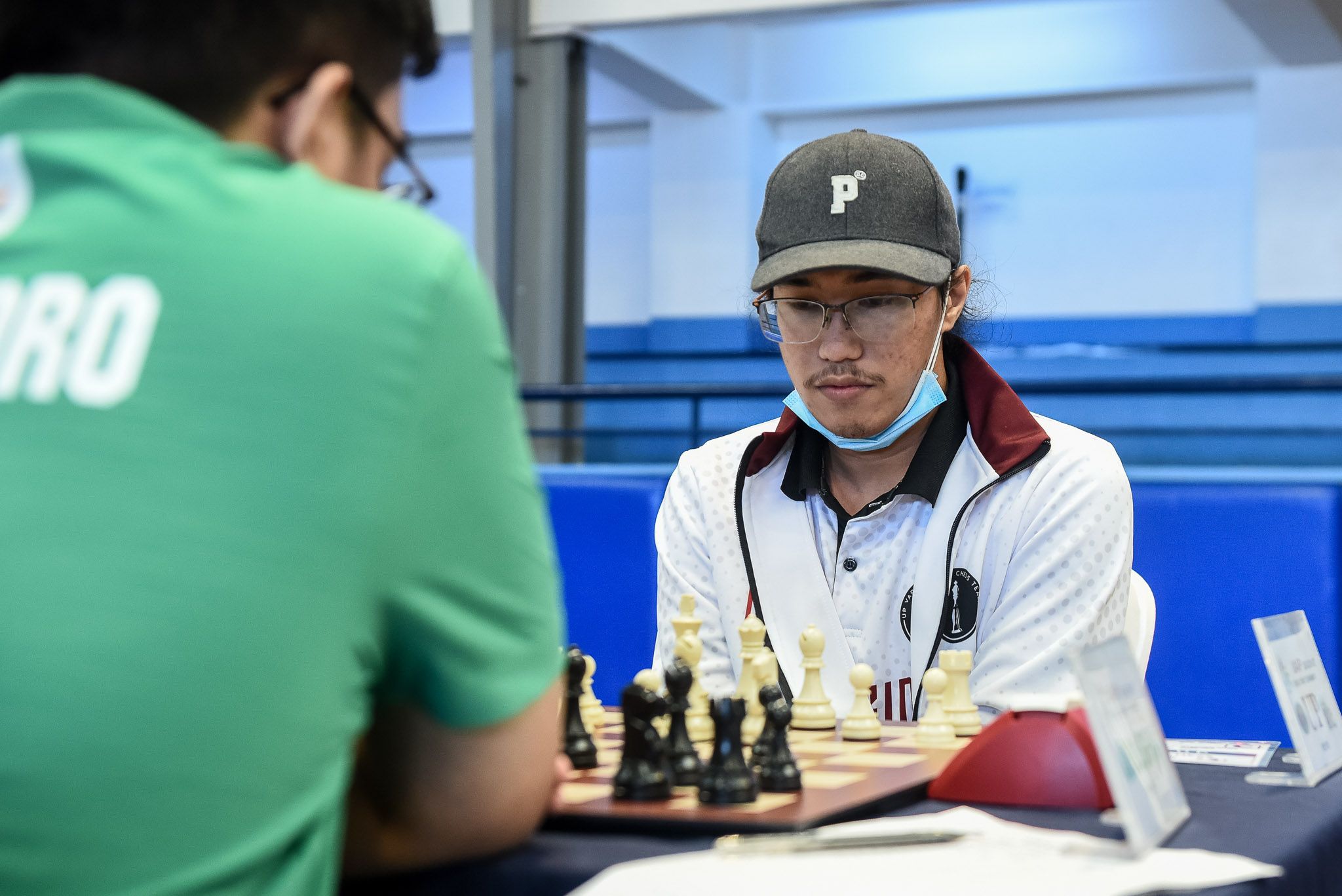 FIDE Master Stephen Rome Pangilinan in action in the UAAP Season 87 men's chess tournament. UAAP Media